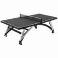 Tavolo da ping pong 274 x 152 x 76 cm in MDF nero con ruote